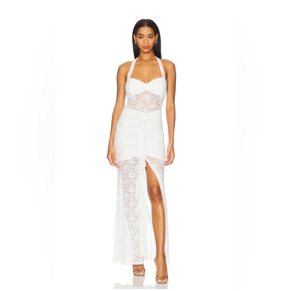 White Lace Maxi Dress